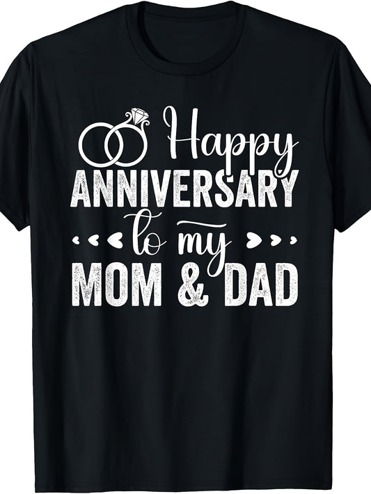 Married Couple Lovers, Happy Anniversary to Mom And Dad T-Shirt