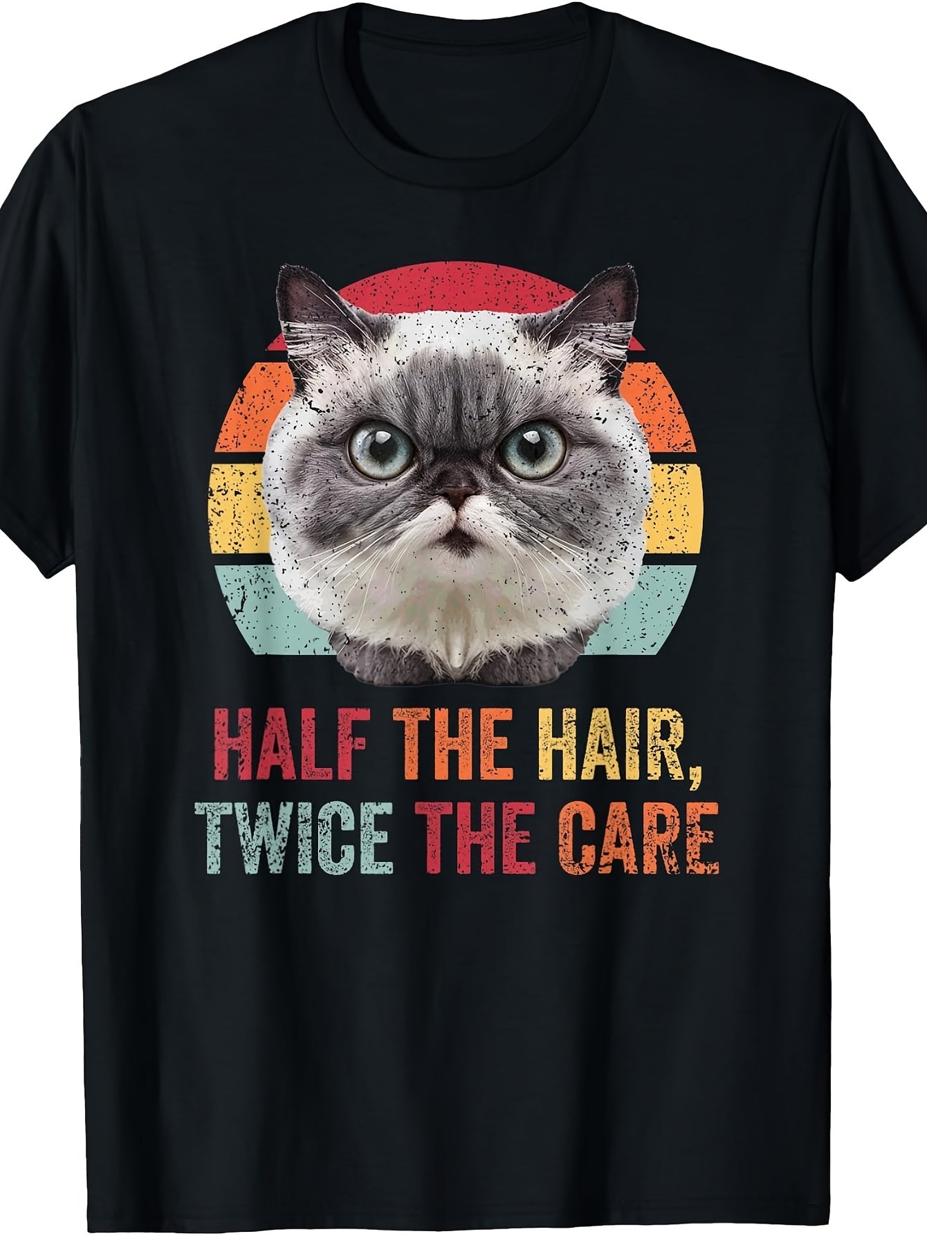 Exotic Shorthair Cat Funny Retro Kitten Kitty Feline T-Shirt