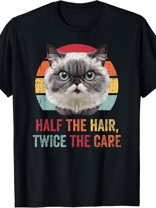 Exotic Shorthair Cat Funny Retro Kitten Kitty Feline T-Shirt