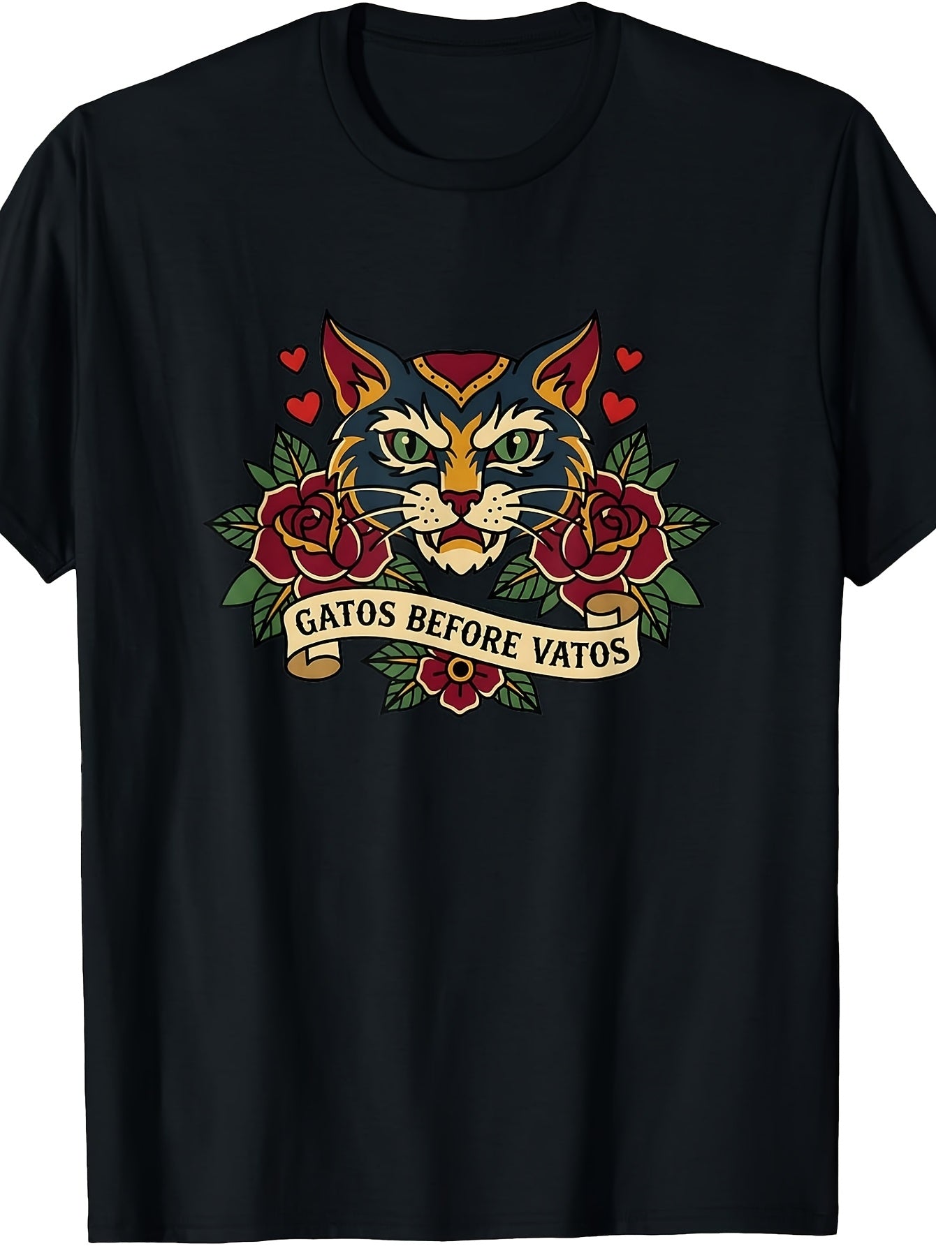 Funny Vintage Tattoo Cat T-Shirt